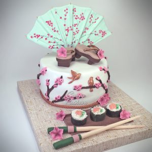 Sushi Cake Yelpaze Pasta Japon Takunya