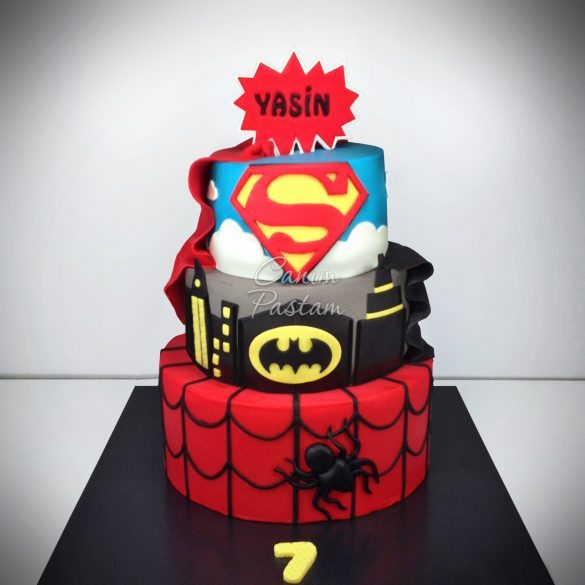 Super Hero Cake Superman Cake Spiderman Cake Batman Cake