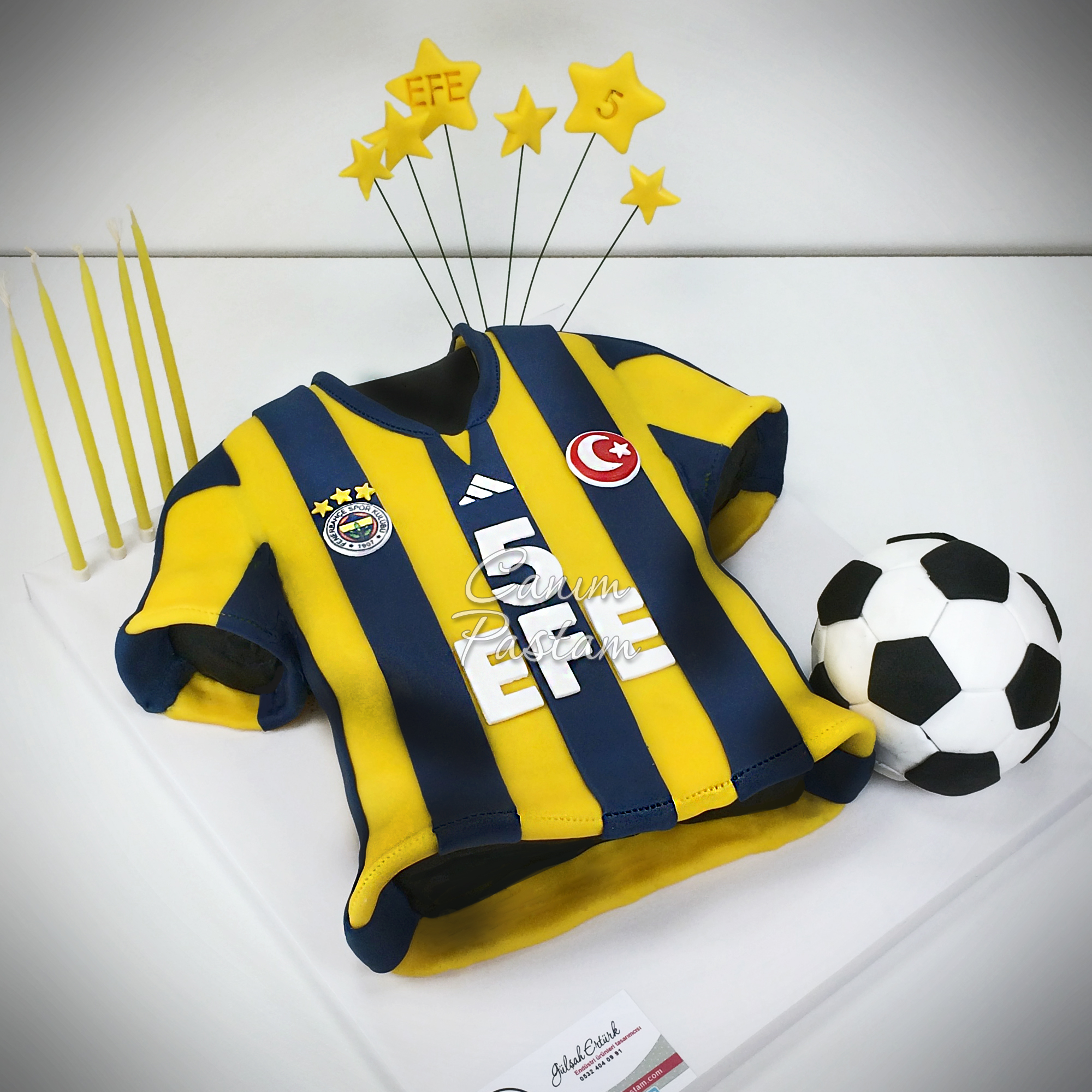 Football Cake FB Pastası Fenerbahçe Forma Pasta